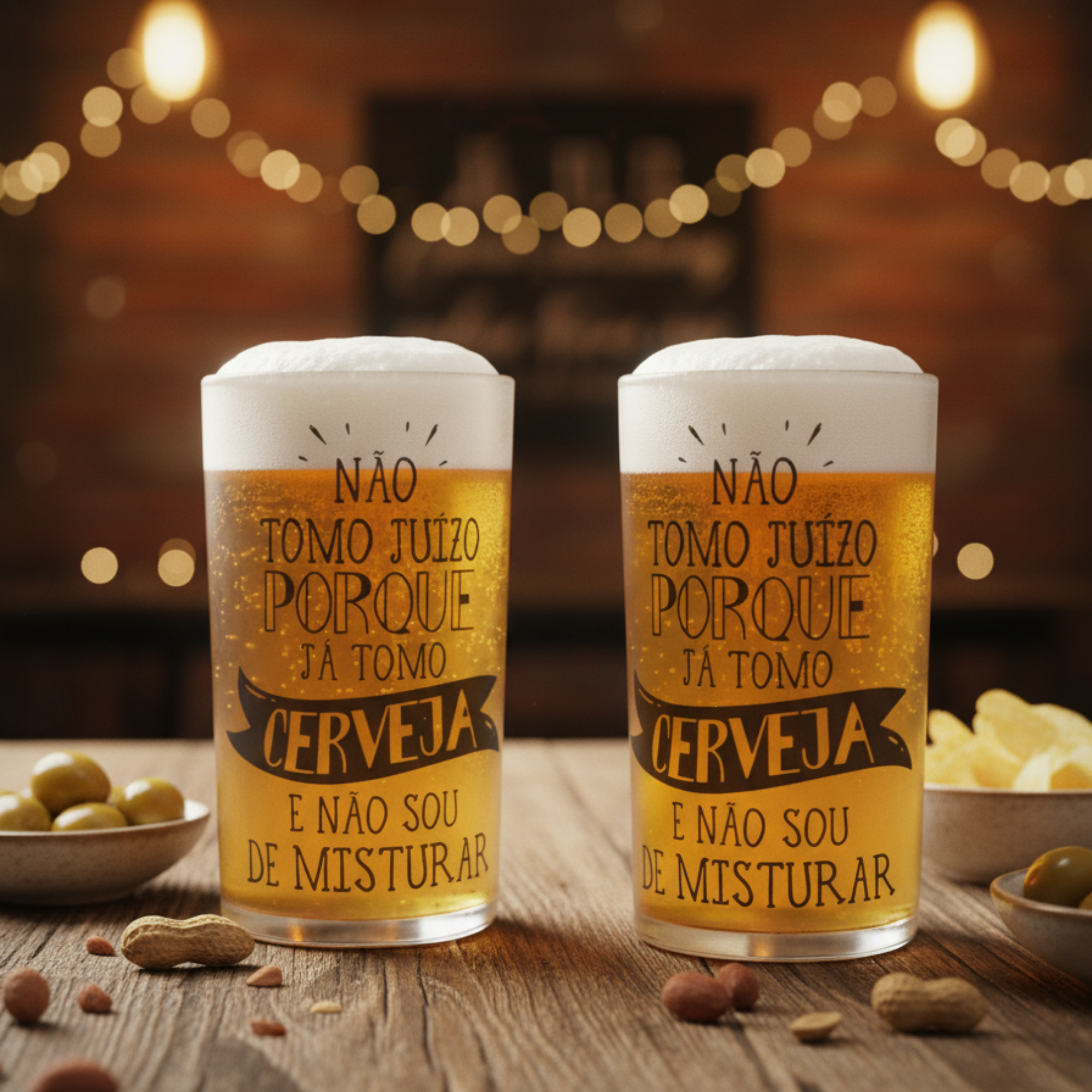 Caneca de Cerveja Personalizada com Frase Divertida