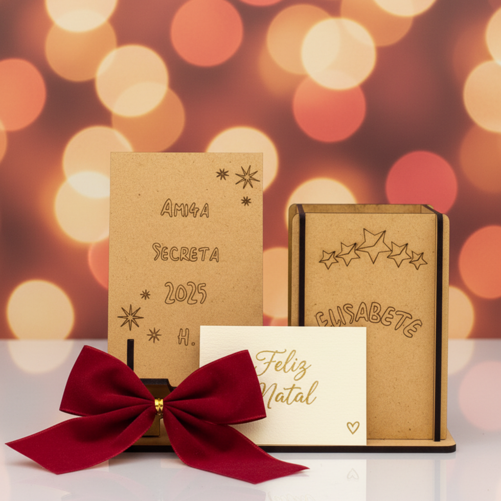 Conjunto Porta-Telemóvel e Porta-Canetas Personalizado